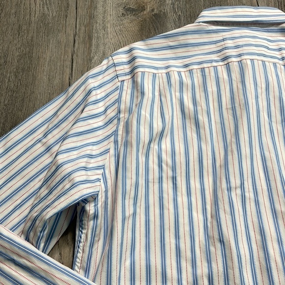 Abercrombie & Fitch Mens Muscle Button Down Shirt, Red, Blue, White, size XL - Picture 10 of 10